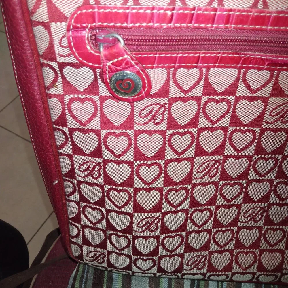 ❤️BRIGHTON Red Heart Laptop Briefcase Crossbody Business Bag with FOB Hangtag
